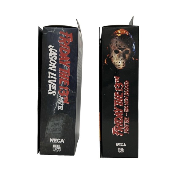 NECA Friday the 13th Part VI Jason Lives & VII New Blood Jason Voorhees Bundle - Picture 8 of 11